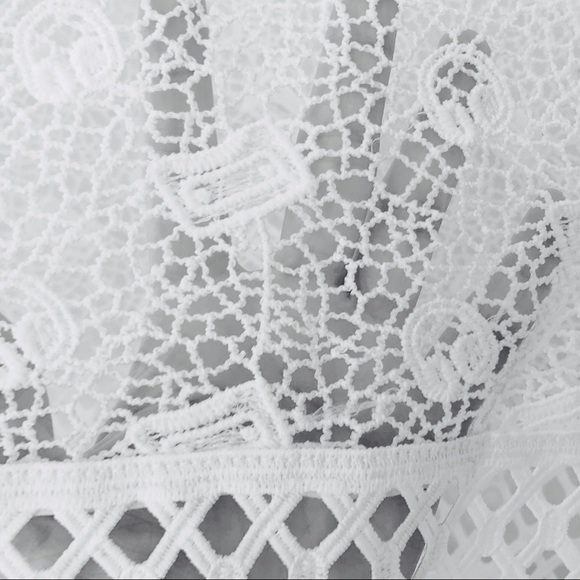 New! Crochet 3/4 Sleeve Fringe Cover - Picture 7 of 8